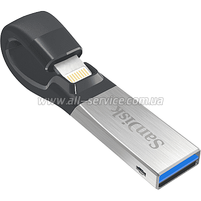  32GB SanDisk iXpand USB 3.0 / Lightning Apple (SDIX30C-032G-GN6NN)