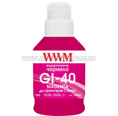  WWM GI-40 Canon GM2040/ G6040 140 Magenta (G40M)