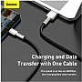 ���� ������ USB 2.0 AM to USB-C 1.0m Cafule Metal 66W black Baseus (CAKF000101)