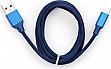 ���� ������ USB 2.0 AM to Lightning nylon 1m blue Vinga (VCPDCLNB21B)