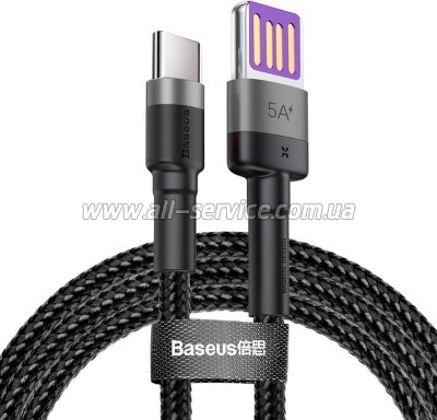 ���� ������ USB AM to USB-C 1.0m 40W gray/black Baseus (CATKLF-PG1)