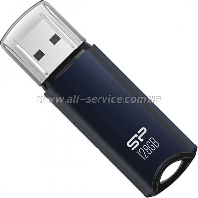  Silicon Power 128GB SILICON POWER usb3.2 Marvel M02 Aluminum Blue (SP128GBUF3M02V1B)