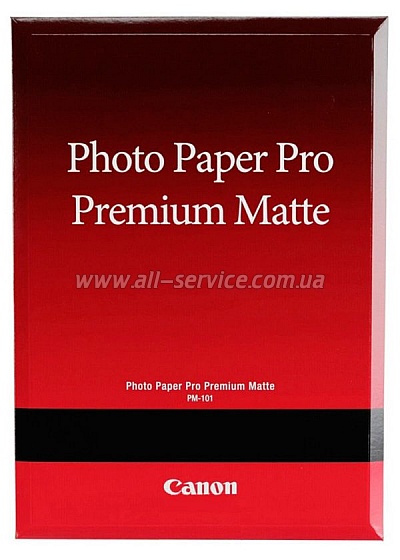  Canon A2 Premium Matte Photo Paper, PM-101, 20 (8657B017)