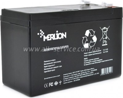     Merlion GP1290F2B 12V-9Ah (GP1290F2B)