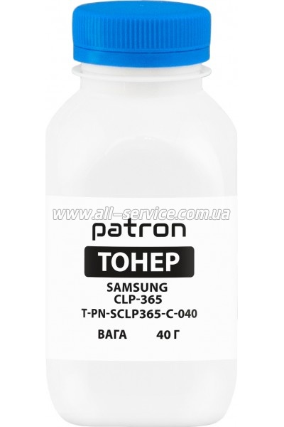 Тонер Patron Samsung CLP-365 бутль 40г Cyan (PN-SCLP365-C-040) Тонер Patron Samsung CLP-365 бутль 40г Cyan (PN-SCLP365-C-040)