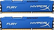  4Gbx2 KINGSTON HyperX OC KIT DDR3, 1600Mhz CL10 Fury Blue (HX316C10FK2/8)