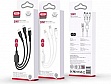 ���� ������ USB 2.0 AM to Lightning + Micro 5P + USB-C 1.0m 2.4A XO (CB-23U3)