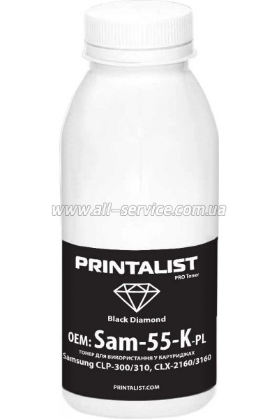  PRINTALIST Samsung CLP-300/ 310/ CLX-2160/ 3160  55 Black (Sam-55-K-PL)