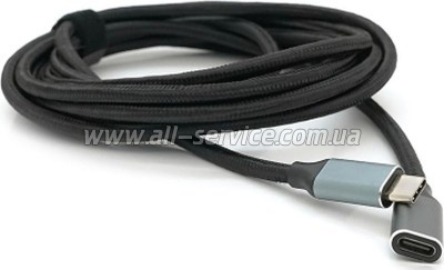 Дата кабель USB-C M/F 3.0m USB 3.2 Gen2 100W 10Gbps 4K60Hz black Voltronic (YT-TC-TC-EXB-3m) Дата кабель USB-C M/F 3.0m USB 3.2 Gen2 100W 10Gbps 4K60Hz black Voltronic (YT-TC-TC-EXB-3m)