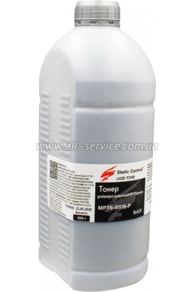 Тонер SCC Universal MPT6 HP/ Canon бутль 500г (MPT6-500B-P) Тонер SCC Universal MPT6 HP/ Canon бутль 500г (MPT6-500B-P)