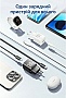 �������� ������� Vention 1xUSB-C PD30W + 1xUSB QC3.0 30W GaN + cable USB-C to USB-C 1.0m white (TZ-FEQW0-EU-01)