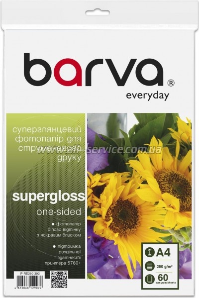 ���������� Barva Everyday SuperGlossy 260�/� A4 60� (IP-RE260-392)
