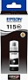  Epson 115 EcoTank L8160/ L8180 Black Pigment (C13T07C14A)
