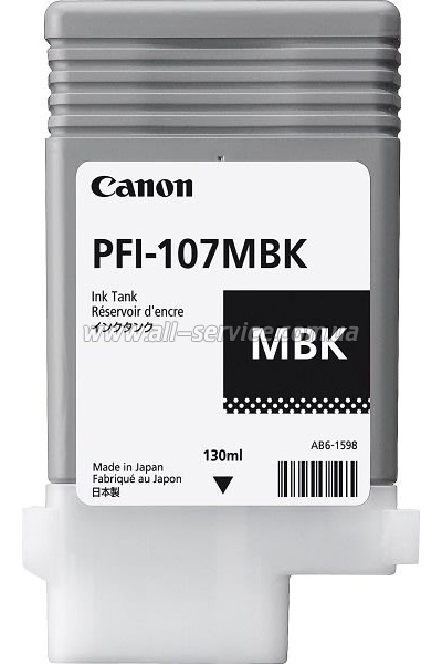  Canon PFI-107 imagePROGRAF IPF680/ 685 Matte Black (6704B001)