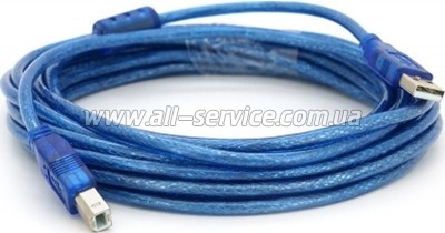 ������ ��� �������� USB 2.0 AM/BM 5.0m ferrite blue Ritar (YT-AM/BM-5.0TBL)
