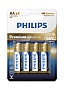  Philips Premium Alkaline AA BLI 4 (LR6M4B/10)