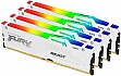     DDR5 128GB (4x32GB) 5600 MHz FURY Beast RGB White Kingston Fury (ex.HyperX) (KF556C40BWAK4-128)