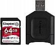   Kingston SDXC 64GB Canvas React Plus Class 10 UHS-II U3 V90 + USB- (MLPR2/64GB)