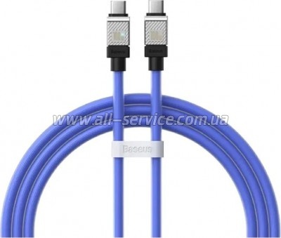 ���� ������ USB-C to USB-C 1.0m CoolPlay Fast Charging 100W blue Baseus (CAKW000203)