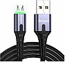 ���� ������ USB 2.0 AM to Micro 5P 2.0m 2.4A LED black Essager (EXCM-XGA0G)