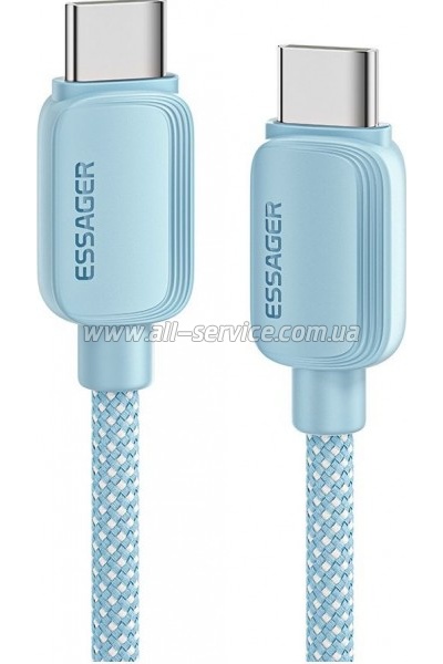 ���� ������ USB-C to USB-C 1.0m 100W blue Essager (EXCTT1-WL03-P)