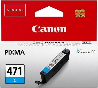  Canon CLI-471C PIXMA MG5740/ MG6840 Cyan (0401C001)