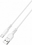 ���� ������ USB 2.0 AM to USB-C 1.0m 3A white Grand-X (PC-05W)