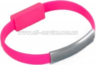 ���� ������ USB 2.0 AM to USB-C 0.18m pink Extradigital (KBU1780)