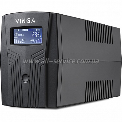  Vinga LCD 1200VA plastic case (VPC-1200P)