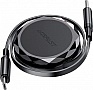 ���� ������ USB-C to USB-C 0.8m 60W dual retraction C13-03 Black Acefast (6974316280132)