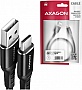���� ������ USB 2.0 AM to USB-C 1.0m black AXAGON (BUCM-AM10AB)