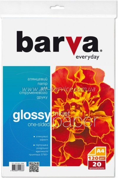 ���������� Barva Everyday Glossy 120 �/� A4 20� (IP-CE120-238)