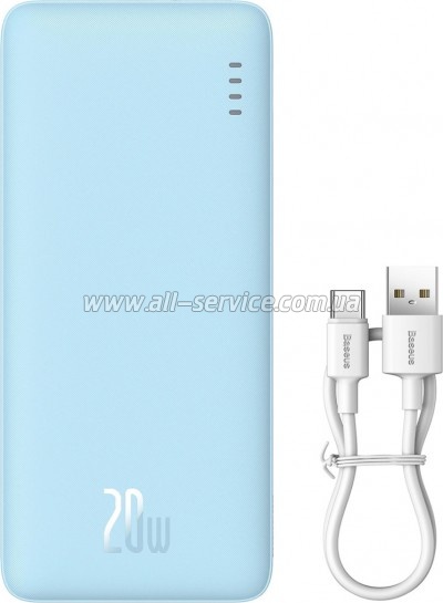 ������� ������������� Baseus Airpow 20000mAh 20W PD blue (P10022804313-00)