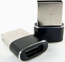 Адаптер Type-C (male) to USB (female) black Dengos (ADP-021) Адаптер Type-C (male) to USB (female) black Dengos (ADP-021)