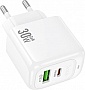 �������� ������� HOCO CS55A 1xUSB-C PD30W + 1xUSB QC3.0 white (6942007631549)
