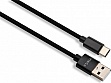 ���� ������ USB 2.0 AM to Type-C 1m nylon black Vinga (VCPDCTCNB1BK)