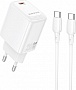 �������� ������� BOROFONE BN26 Fuente USB-C PD20W + cable USB-C to USB-C White (6941991120251)