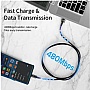 ���� ������ USB 2.0 AM to USB-C 2.0m 100W blue Essager (EXC7A-CGA03-P)