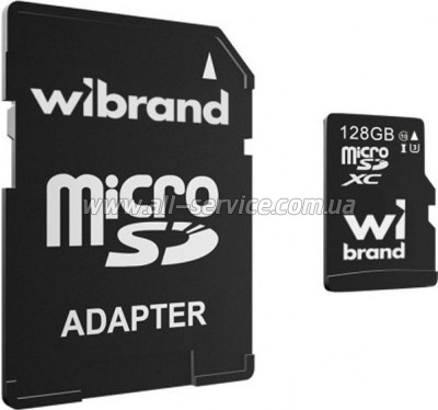   Wibrand 128GB mictoSD class 10 UHS-I U3 (WICDHU3/128GB-A)