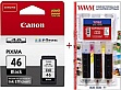  PG-46 Canon Pixma E404/ E464 +   Black (Set46-inkB)
