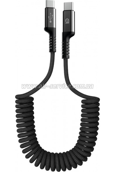 ���� ������ USB-C to USB-C 1.0m Spiral 3A Black Armorstandart (ARM75392)