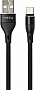 ���� ������ USB 2.0 AM to Type-C 1.0m cylindric nylon back Vinga (VCPDCTCCANB1BK)