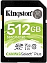   Kingston SDXC 512GB Canvas Select Plus Class 10 UHS-I U3 V30 (SDS2/512GB)