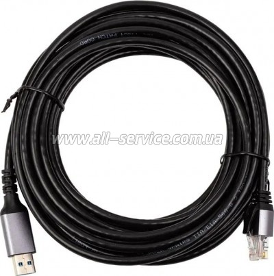 Дата кабель USB AM to RJ45 Ethernet 7.5m CAT6 UTP PowerPlant (CA915019) Дата кабель USB AM to RJ45 Ethernet 7.5m CAT6 UTP PowerPlant (CA915019)