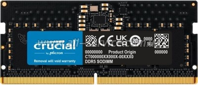     SoDIMM DDR5 8GB 4800 MHz Micron (CT8G48C40S5)
