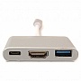  PowerPlant USB Type-C - HDMI/USB  MacBook 12, 0.15m (KD00AS1306)