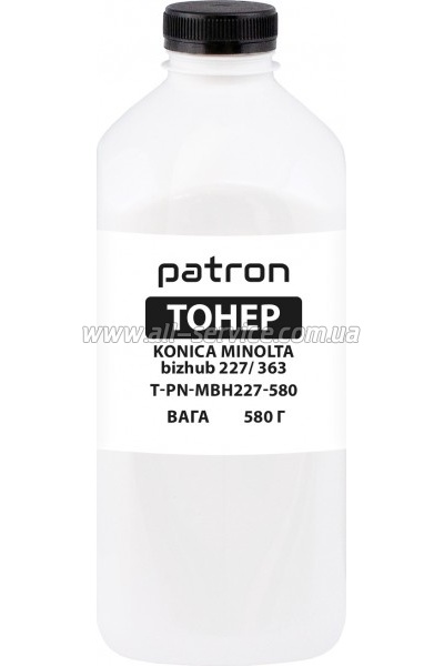Тонер Patron Konica Minolta bizhub 227/ 363 бутль 580г Black (PN-MBH227-580) Тонер Patron Konica Minolta bizhub 227/ 363 бутль 580г Black (PN-MBH227-580)