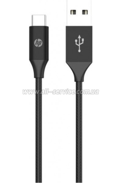 ���� ������ USB 3.0 AM to USB-C 1.0m 3A braided HP (HP_DHC-TC102-1M)