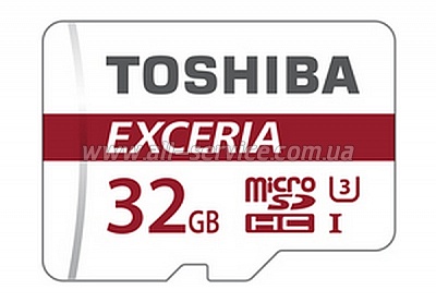   TOSHIBA microSDHC 32 GB UHS-I EXCERIA M302 + SD  U3 (THN-M302R0320EA)