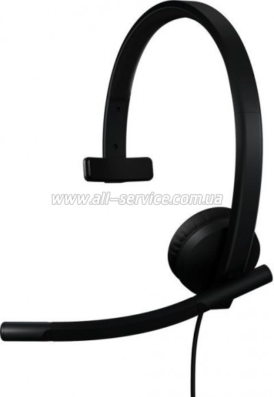  Logitech H570e Corded for Business Mono Teams USB-A Black (981-001426)